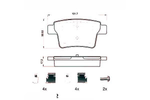 Klocki Hamulcowe Ford Mondeo Iii 04-07 Tył Zimmerm