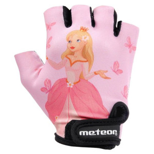 Rękawiczki rowerowe Meteor Princess dziecięce treningowe oddychające