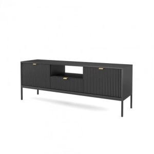 Nowoczesna szafka RTV Nova 154 cm czarna