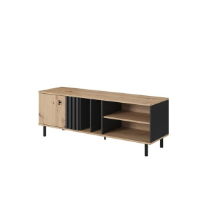 Praktyczna szafka pod telewizor Marcos 138 cm -Dąb Artisan