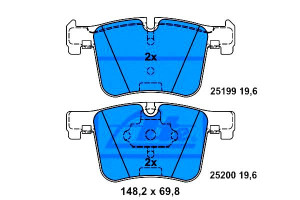 Klocki Hamulcowe Bmw Przód 1 2 3 4 X3 X4 2,0-3,0 1