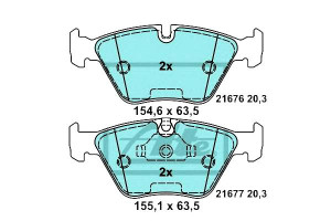 Klocki Hamulcowe Bmw Przód E39 2,0-3,5 95-04 Ceram