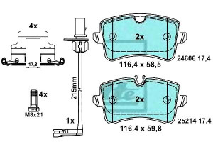Klocki Hamulcowe Ceramiczne Audi A6 A7 1.8-4.0 10.