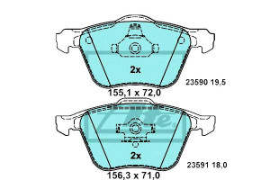 Klocki Hamulcowe Ceramiczne Volvo S60 I S80 I V70