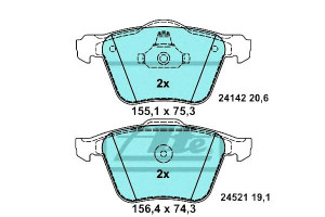 Klocki Hamulcowe Ceramiczne Volvo S60 Ii S80 Ii V6
