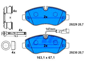 Klocki Hamulcowe Rvi Maxity Nissan Cabstar Nt400 C