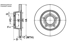 Tarcze Hamulcowe 2szt. Tył Power Disc Audi A6 -05