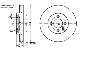 Tarcze Hamulcowe Powerdisc Bmw 3 (e30) Z1 1.6-2.7