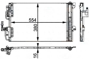 Skraplacz Klimatyzacji Opel Astra G 98-05 Behr Hel