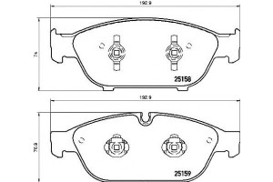 Klocki Hamulcowe Audi A6 11- Przód Brembo
