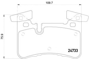 Klocki Hamulcowe Mercedes W212 E-klasa 09- Tył Bre