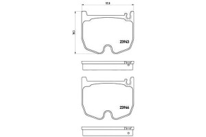 Klocki Hamulcowe Mercedes W215 Cl600 02- Brembo