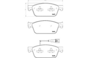 Klocki Hamulcowe Vw T5 09- Przód Brembo