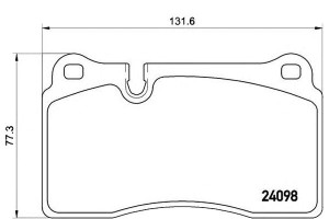 Klocki Hamulcowe Vw Touareg 05- Przód Brembo
