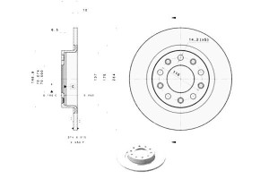 Tarcze Hamulcowe 2szt. Alfa Romeo Giulietta 1.4-2.