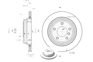 Tarcze Hamulcowe 2szt. Bmw 5 (e39) 2.0-4.4 09.95-0