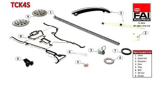 Zestaw Łańcucha Rozrządu Opel Dohc Agila Astra Com