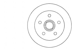 Tarcze Hamulcowe 2szt Vw T2 79-85 A.b.s.