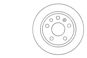 Tarcze Hamulcowe 2szt Opel Calibra 92-97 2.5v6 Tył