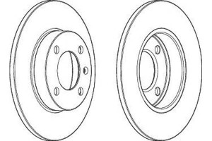 Tarcze Hamulcowe 2szt / Audi 80 Seat Cordoba Cordo