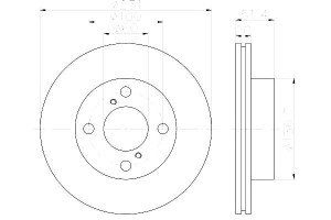 Tarcze Hamulcowe Hella Pagid 402064a00g 55311m68k1
