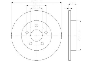 Tarcze Hamulcowe Hella Pagid 1704765 Bv612a315ba 1
