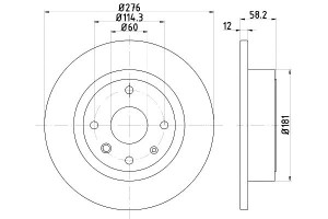 Tarcze Hamulcowe Mintex 96328254 Dsk2783 Adg043131