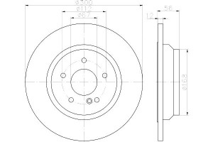 Tarcze Hamulcowe Mintex 2214230712 2304231412 A221