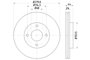 Tarcze Hamulcowe Mintex 40206zw90a 40206em10a 2401