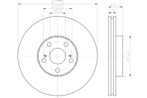 Tarcze Hamulcowe Mintex 4351205060 4351220730 Dsk2