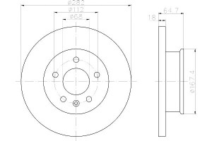 Tarcze Hamulcowe Mintex 701615301b 701615301e