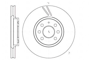 Tarcze Hamulcowe 2szt 280x25 V 6-otw Opel Astra H