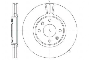 Tarcze Hamulcowe 2szt 283x26 V 4-otw Citroen C4 C5