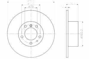 Tarcze Hamulcowe 2szt Bmw Przód E34 87-95 Textar