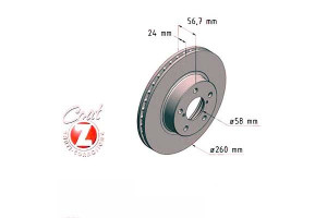 Tarcze Hamulcowe 2szt Subaru Impreza 96-00 Zimmerm