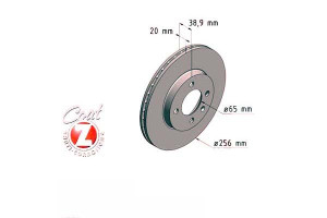 Tarcze Hamulcowe 2szt Vw Golf 88-97 Zimmermann
