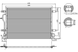 Skraplacz Klimatyzacji Audi A4 A6 Allroad 1.6-4.2
