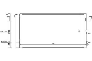 Skraplacz Klimatyzacji Fiat Panda 1.1-1.4cng 09.03