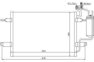 Skraplacz Klimatyzacji Opel Meriva A 1.4-1.8 05.03