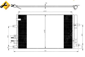 Skraplacz Klimatyzacji Alfa 159 05- Nrf