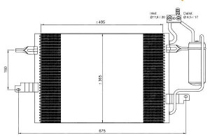 Skraplacz Klimatyzacji Opel Meriva 03- Nrf