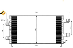 Skraplacz Klimatyzacji Renault Master 2,5d 06- Nrf