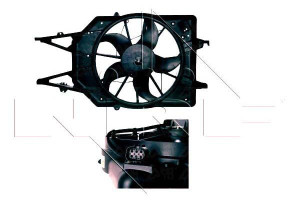 Wentylator Chłodnicy Ford Focus 1,4-2,0 98- Nrf