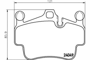 Klocki Hamulcowe Porsche Przód 911 Boxster Cayman