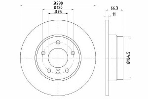 Tarcze Hamulcowe 2szt Bmw Tył F20 10- 114-118 Text