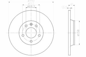 Tarcze Hamulcowe 2szt Vw Tył T4 96- Textar