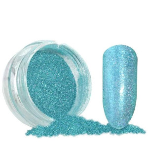Pyłek Pastel HOLO Rainbow efekt turkus 01