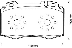 Klocki Hamulcowe Ceramiczne Mercedes C (cl203) C T