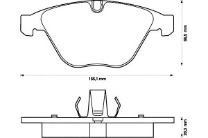 Klocki Hamulcowe Ceramiczne Bmw 3 (e90) 3 (e91) 3