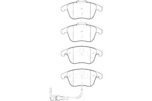 Klocki Hamulcowe Ceramiczne Audi Q3 Seat Alhambra